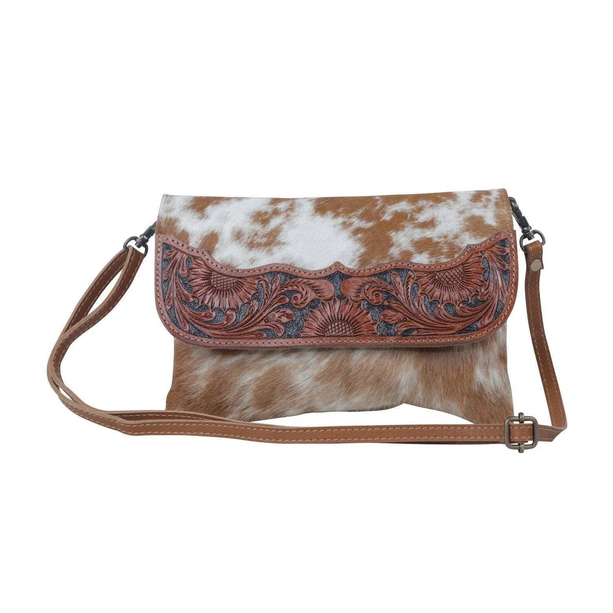 Hand Tooled Shells Bag