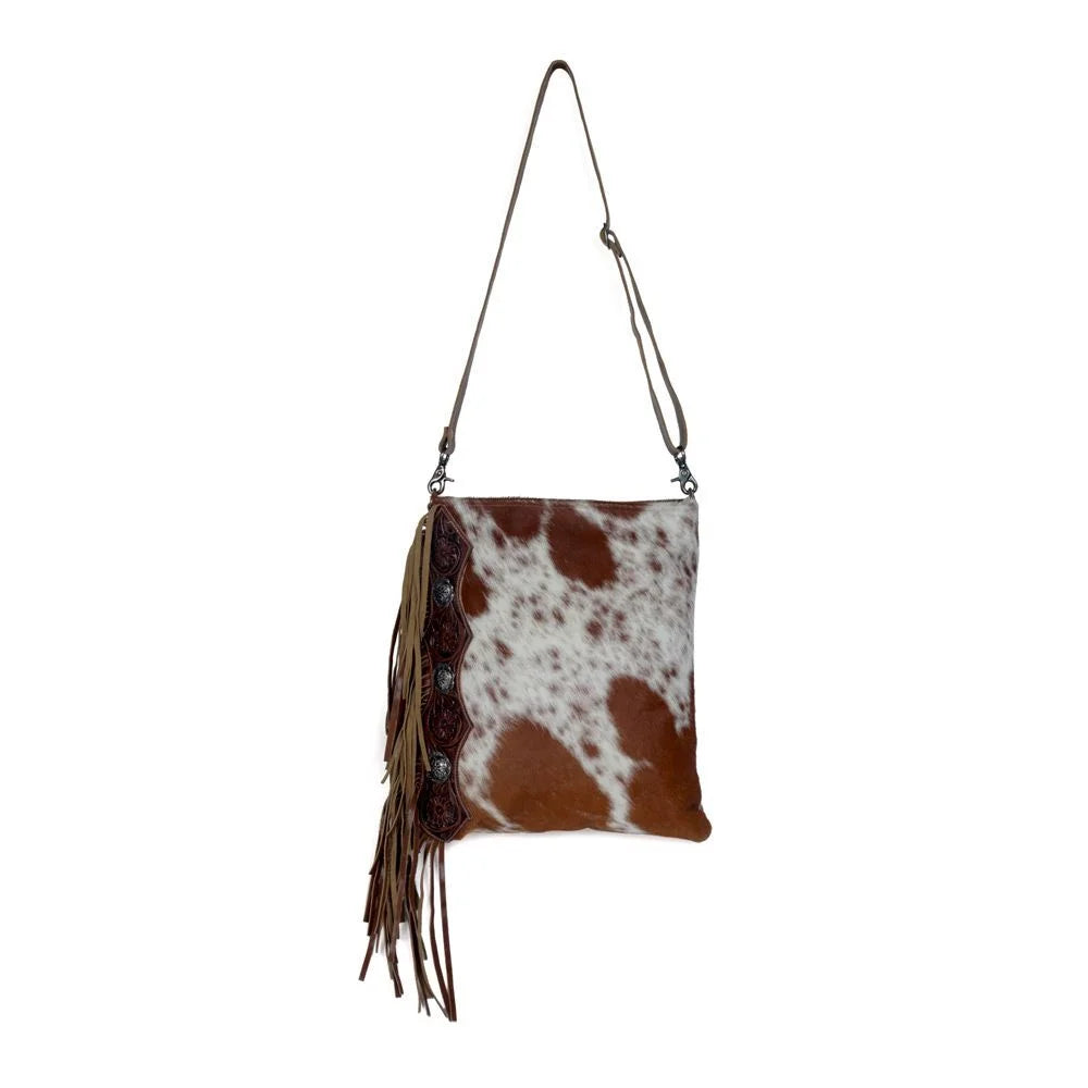 Hazel Tassel Hand-Tooled Bag