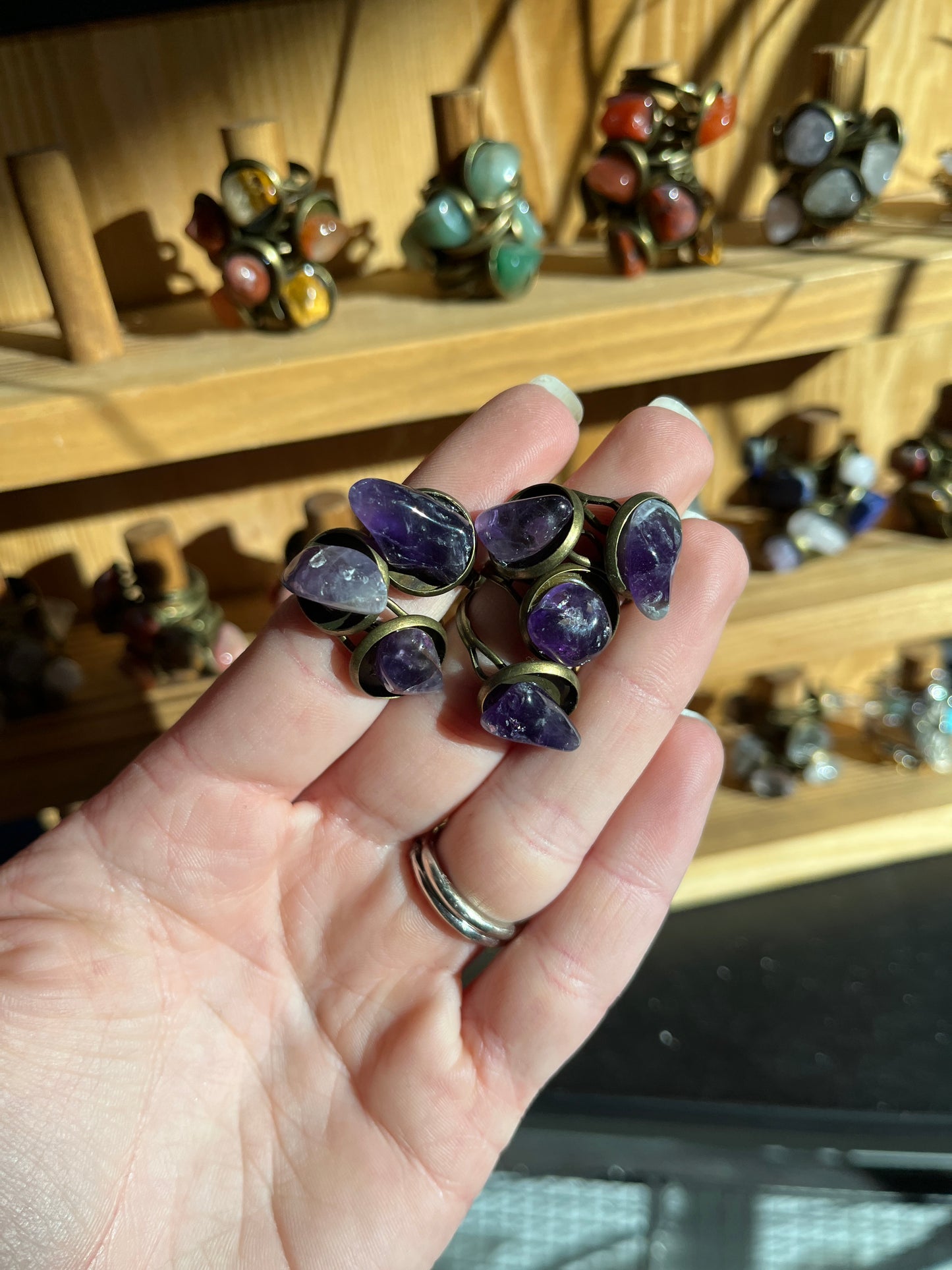 Adjustable Stone Ring