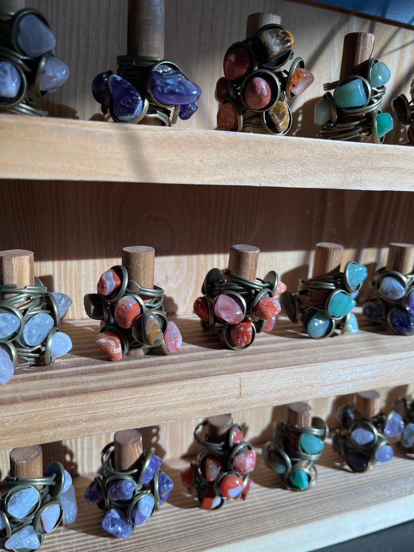 Adjustable Stone Ring