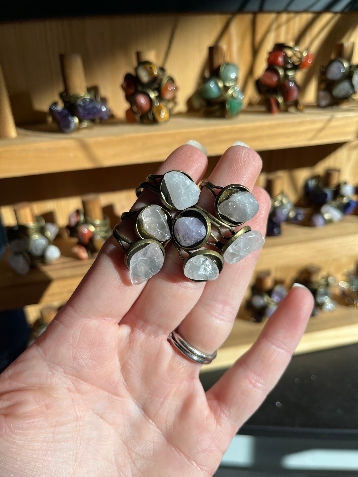 Adjustable Stone Ring